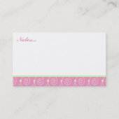 Cartes téléphoniques vertes et roses (Dos)