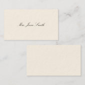 Cartes téléphoniques victoriennes simples (Devant / Derrière)