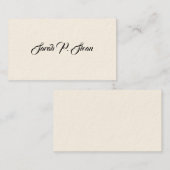 Cartes téléphoniques victoriennes simples (Devant / Derrière)