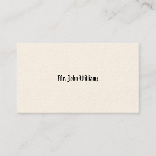 Cartes téléphoniques victoriennes simples (Devant)