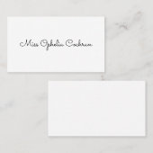 Cartes téléphoniques victoriennes simples (Devant / Derrière)