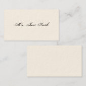 Cartes téléphoniques victoriennes simples (Devant / Derrière)