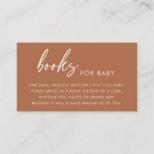 Cartes Terracotta Minimalistes Bohème pour Baby Sh