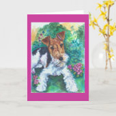 Cartes Terrier Fox (Fleur jaune)