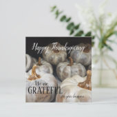 Cartes Thankesgiving pour petites entreprises pers (Debout devant)