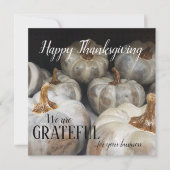 Cartes Thankesgiving pour petites entreprises pers (Devant)