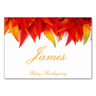Cartes Thanksgiving Avec Feuilles Automatiques