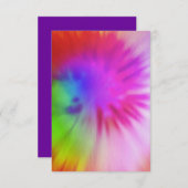 Cartes Tie Dye RSVP (Devant / Derrière)