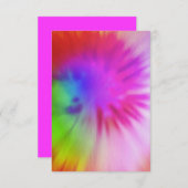 Cartes Tie Dye RSVP (Devant / Derrière)