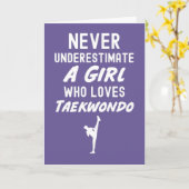 Cartes TKD Rose Mignon pour Bébé Filles Enfants Ta (Fleur jaune)