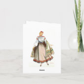 Cartes traditionnelles lettons de costume (Dos)