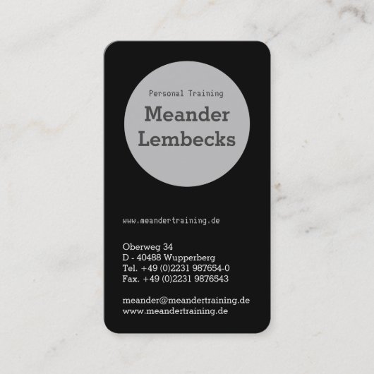 Cartes typo portrait (Devant)