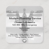 Cartes uniques de profil d'affaires de plombier (Dos)