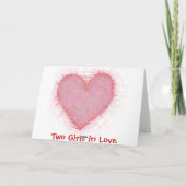 Cartes Valentine Lesbiennes (Dos)