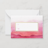 Cartes Valentine rose et aquarelle 100 pack (Dos)