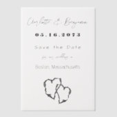 Cartes Vellum Mariage en écorce de bouleau (Recto)