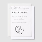 Cartes Vellum Mariage en écorce de bouleau (Compenser)