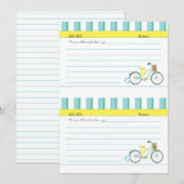 Cartes Vélos Plage (Devant / Derrière)