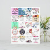 Cartes verset bibliques 2x2 20 pièces (Debout devant)