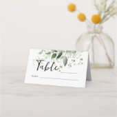 Cartes vertes avec calligraphie élégante (Devant)