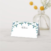 Cartes vertes pour tables Mariages (Devant)