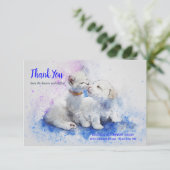 Cartes vétérinaires de Merci de chaton et de chiot (Debout devant)
