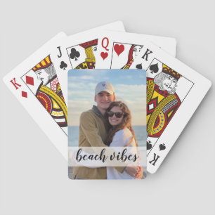 Cartes Vibes de plage personnalisées jeu photo nuit cadea