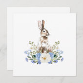 Cartes vierges Baby Shower Bunny (Devant / Derrière)