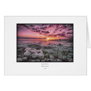 Cartes vierges de coucher du soleil de Poipu