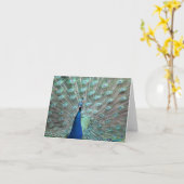 Cartes vierges de note de paon (Fleur jaune)