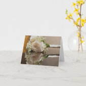 Cartes vierges de note de roses blancs (Fleur jaune)