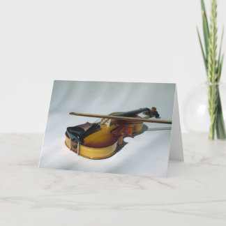 Cartes vierges de note de violon