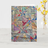 Cartes vierges d'édredon antique (Fleur jaune)