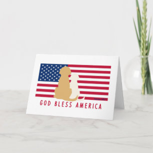 Cartes vierges Dieu bénisse l'Amérique