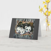 Cartes vierges sur le thème de la faune (Fleur jaune)