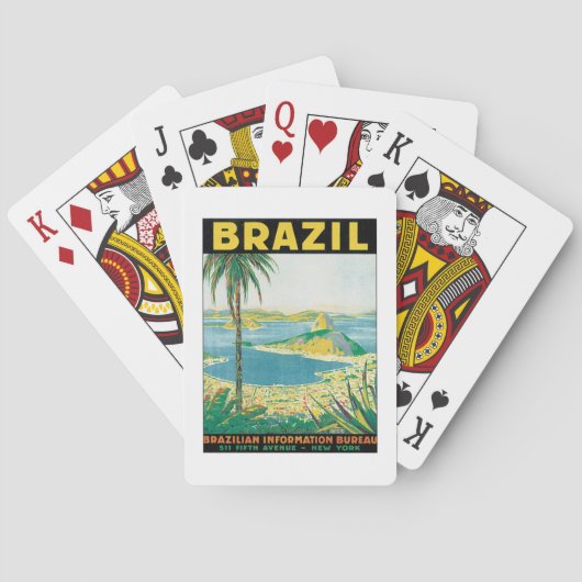 Cartes Vintage Brésil Bicyclettes de jeu (dos)