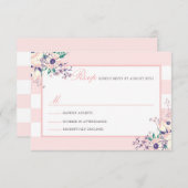 Cartes vintage Flora RSVP (Devant / Derrière)