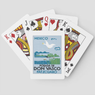Cartes Vintage Mexique Patzcuaro Bicyclettes de jeu