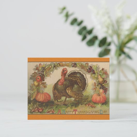 Cartes vintages d'art de bon thanksgiving (Debout devant)