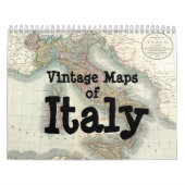 Cartes vintages de calendrier de l'Italie (Protection)