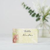 Cartes vintages de numéros de tableau Floral (Debout devant)