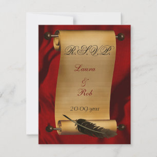 cartes vintages de rsvp de mariage
