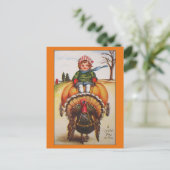 Cartes vintages de thanksgiving d'illustration de (Debout devant)