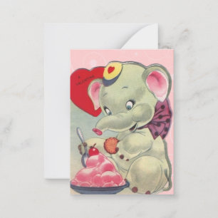 Cartes vintages d'enfant de Valentine