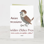 Cartes Vintages d'inspiration asiatique - Lapin (Dos)