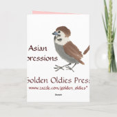 Cartes Vintages d'inspiration asiatique - Mantis d (Dos)