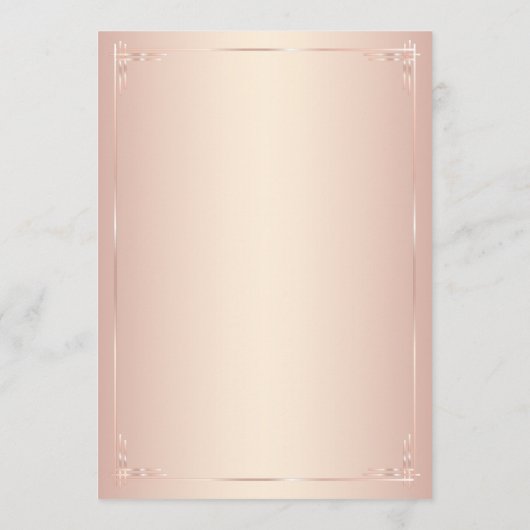 Cartes Vintages du menu Mariage (Dos)