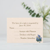 Cartes vintages Lilacs RSVP (Debout devant)