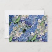 Cartes vintages Lilacs RSVP (Dos)