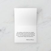 Cartes vintages mignonnes de Merci de mariage de (Intérieur)